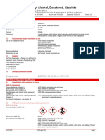 Ethyl Alcohol, Denatured, Absolute: Safety Data Sheet