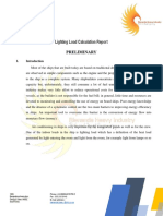 Lighting Load Calculation Report: Preliminary