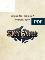 Skyfall RPG - Apêndice A - Criação de Personagens