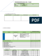 Programación Anual 2021 Talleres - ST Andrew