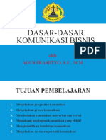 Perkuliahan 2 Dasar-Dasar Komunikasi Bisnis