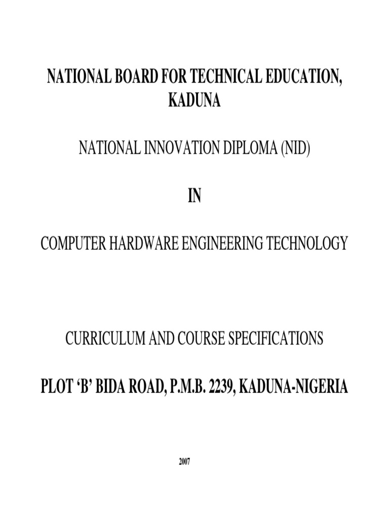 NID in Computer Hardware Technology PDF PN Junction Operating System