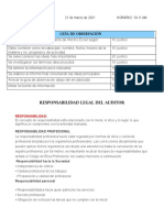 Responsabilidad Legal Del Auditor