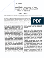 Cerebral Candidiasis: Abscess Secondary Candida Albicans, Review of Literature