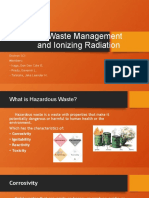 Hazardous Waste Management and Ionizing Radiation