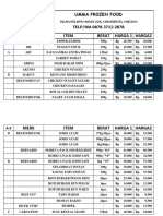 Umma Price List Januari