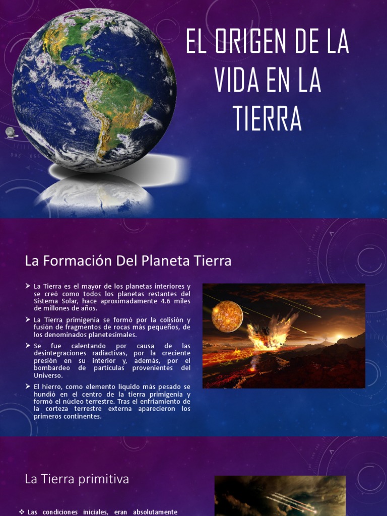 El Origen de La Vida en La Tierra 6° | PDF | Abiogénesis | Tierra