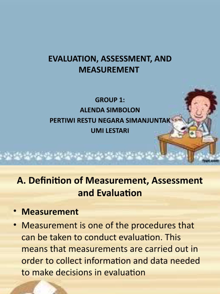 Understanding Measurement and Evaluation | PDF | Evaluation