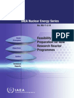 IAEA Nuclear Energy Series: Feasibility Study Preparation For New Research Reactor Programmes
