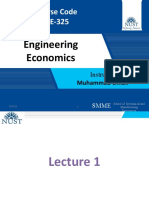 Course Code ME-325: Engineering Economics