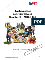 Mathematics Activity Sheet: Quarter 2 - MELC 5-8