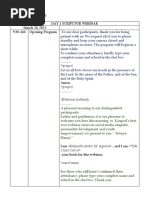 21++ Best Script For Emcee In Orientation