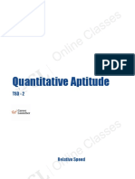 Quantitative Aptitude Speed Problems