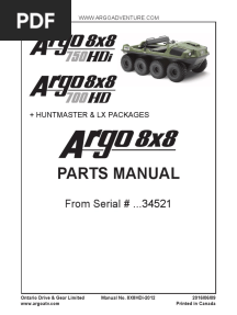 ARGO 8X8 750HDI Manual