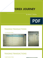 My Forex Journey Trading Transactions