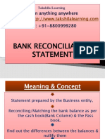 Learn about bank reconciliation statements