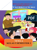 RPP K13 Kelas 5 TEMA 6 1 Lembar