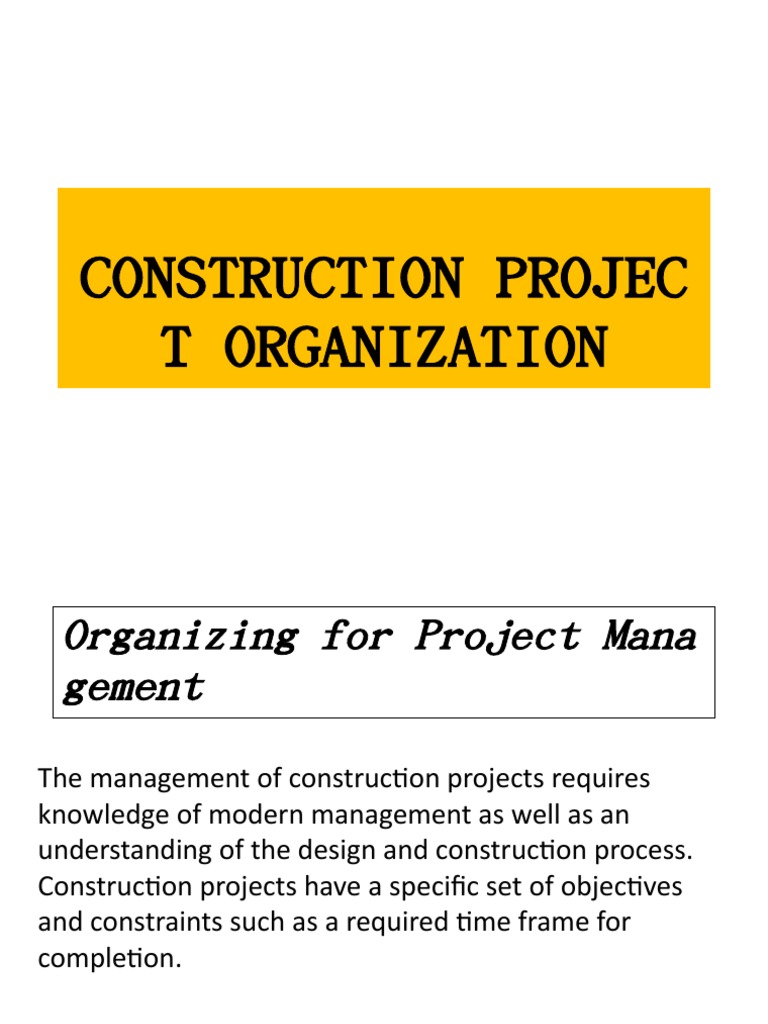 Construction Project Management Guide | PDF | Project Management | Business
