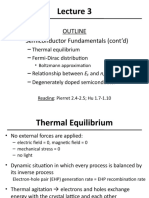 Outline - Semiconductor Fundamentals (Cont'd)