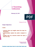 The Teaching Profession: February 24, 2021