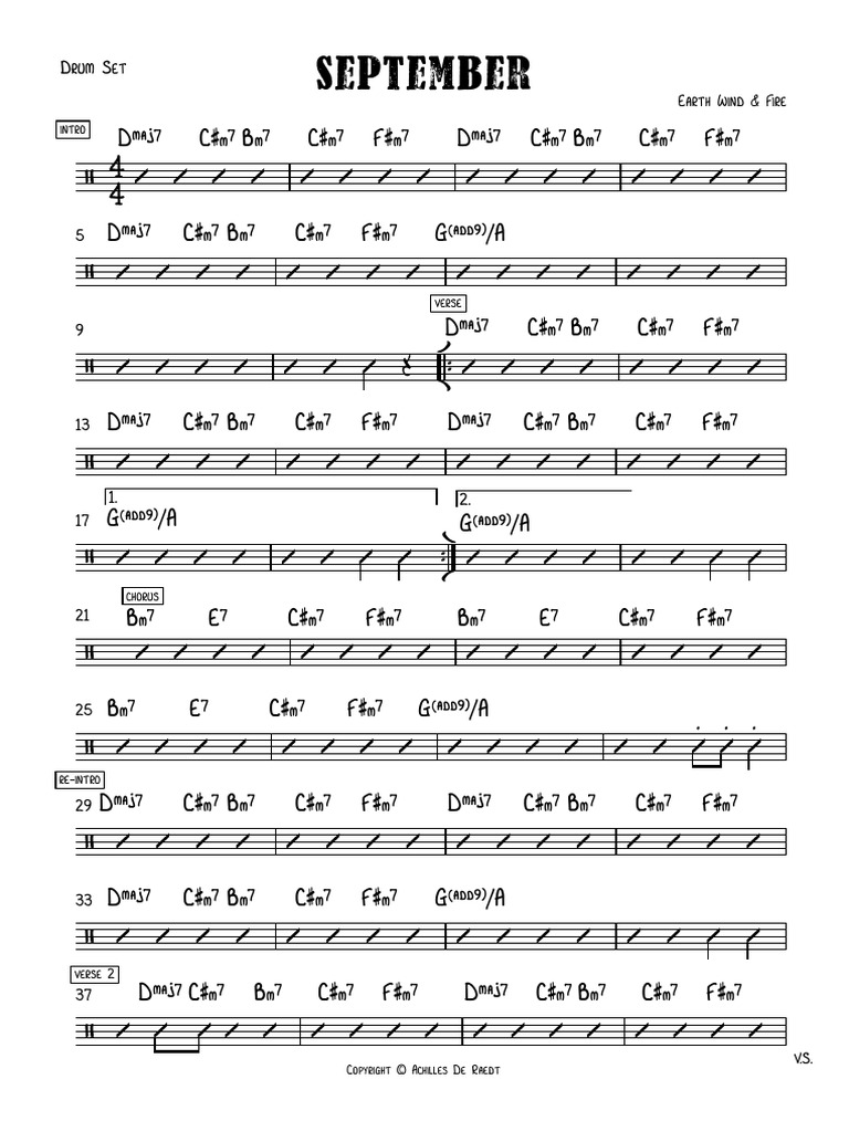 September - Drum Set | PDF