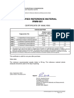 Certified Reference Material IRMM-801: Certificate of Analysis
