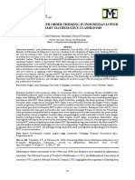 Examining Higher Order Thinking in Indonesian Lower Secondary Mathematics Classrooms