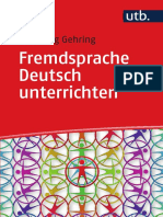 Fremdsprache Deutsch Unterrichten - Wolfgang Gehring