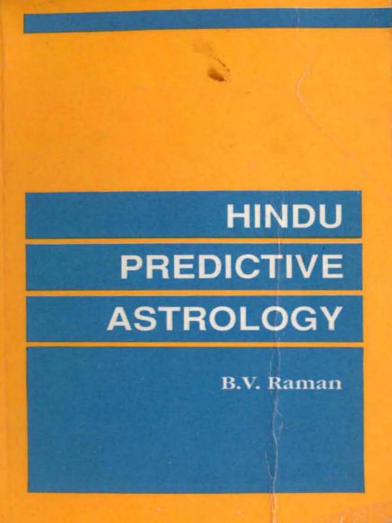 Hindu Predictive Astrology BV Raman PDF