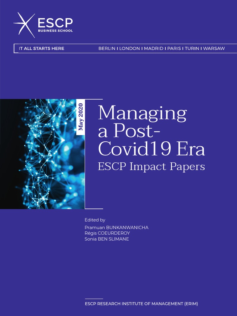 Managing A Post Covid19 Era Ebook Escp Business School Pdf Behavioral Economics Behavior