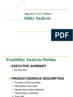 Feasiblity Analysis Outline