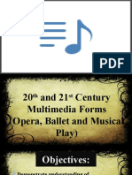 20th and 21st Century Multimedia Forms