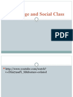 Language and Social Class