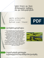 ჭაობების როლი და მათი გარემოსდაცვითი ფუნქცია ბუნებასა და