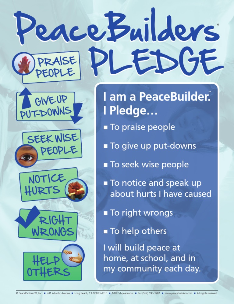 Peace Builder Pledge | PDF