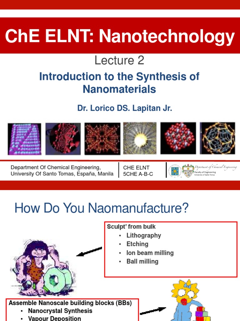 Synthesis Techniques for Nanomaterials | PDF | Photolithography ...