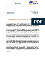 Fato Relevante: Combinação de Negócios Da SLC Agrícola E Da Terra Santa Agro