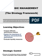 STRATEGIC MANAGEMENT FRAMEWORK