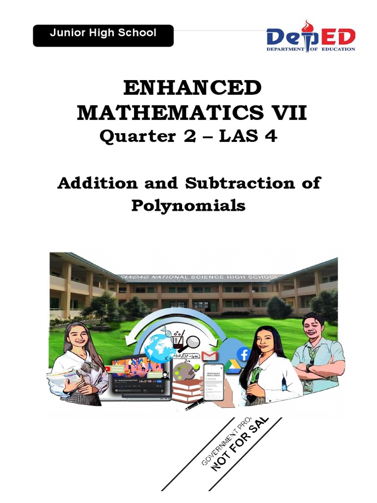 Adding and Subtracting Polynomials | PDF | Polynomial | Variable ...