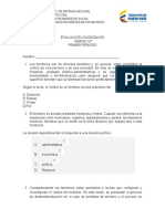 Evaluación Ciudadanos 10°