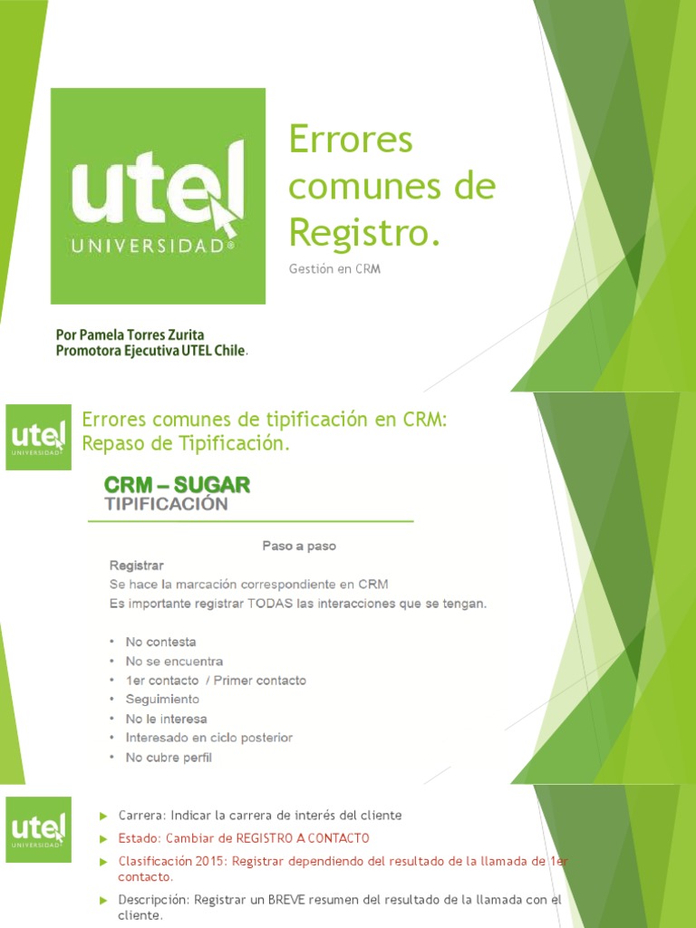 Errores Comunes en Registro CRM | PDF | Crecimiento personal y ...