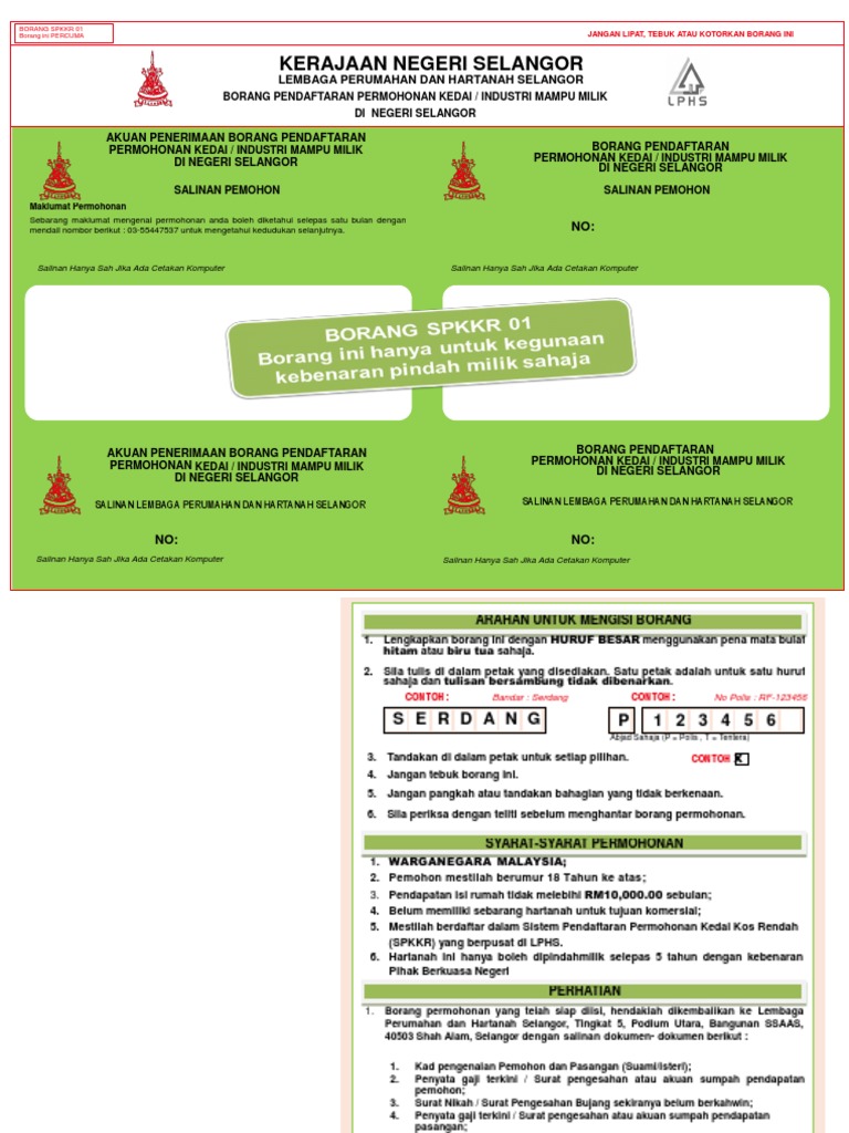 Spp03 Borang Kedai Kos Rendah Pdf