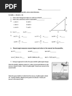 Trig Quiz Review