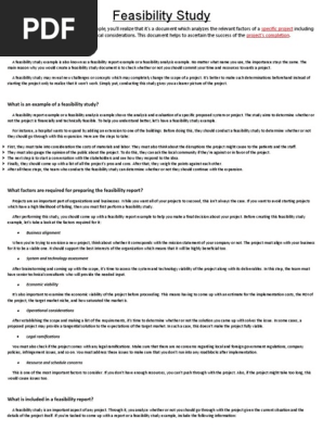 Feasibility Study