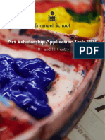 11+ Art Scholarship Task