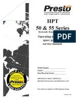 HPT 50 & 55 Series: Operating Instructions Spare Parts List Service Manual