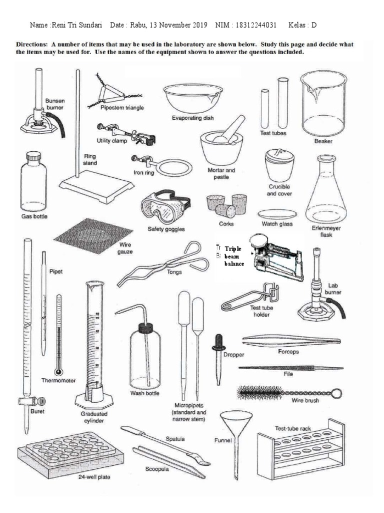 Lab Exercise 2 Equipment Practice II | PDF | Laboratory Equipment ...