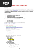 Testing in Python - Unit Test & Script