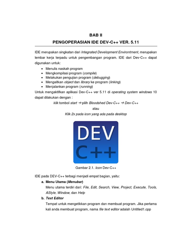 Panduan Pengoperasian Dev-C++ 5.11 | PDF | Bisnis | Seni