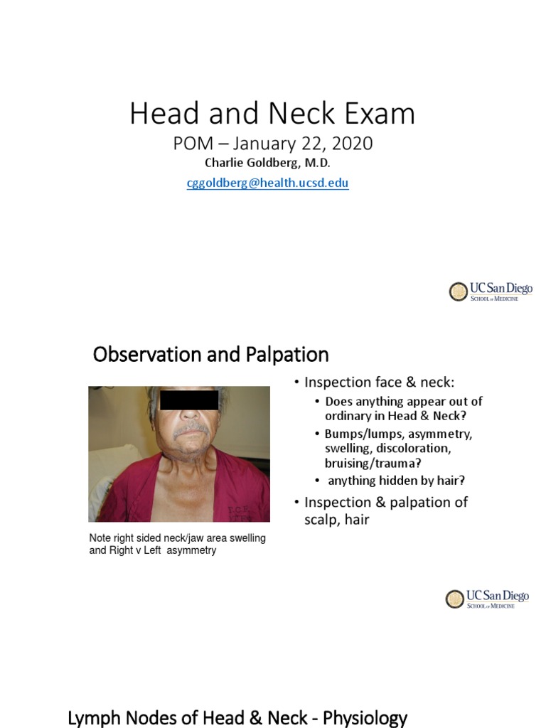 Head and Neck Exam PDF